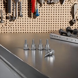 PrecisionGeek - Thumb Screws Shoulder M3.5 x 10mm, Total L=20mm, Stainless Steel, head 10mm diameter, Knurled - Set of 5 pieces