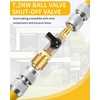 TIDEVAN Compressed Air Handle, Quick Coupling for Compressed Air, 1/4