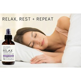 The Original Relax Lavender Sleep Aromatherapy Mist, All Natural Lavender Pillow Spray, Chamomile Oils, Breath Easy to Sleep, Calming Room Spray, No Fragrance or Chemicals
