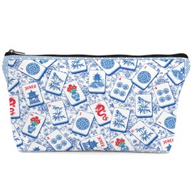 Sitsink Empty Mahjong Tile Bag with Zipper – Mah Jongg Gifts for for Women, Carrying Bag for Standard 1.2 Inch American Mahjong Tiles Accessories, 13x7.8 Inch Waterproof Polyester (Case Only)