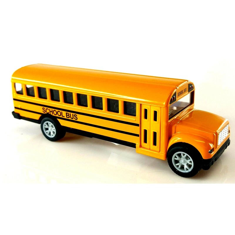 School Bus 5 inch Yellow school bus Die cast pull