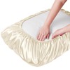 Manyshofu Satin Pillowcases for Hair Protection - 1Pcs Beige Pillow