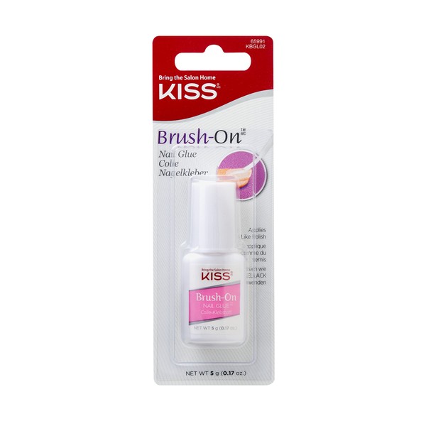 Kiss Nagelkleber mit Pinsel, 5g Transparent