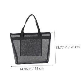 IWOWHERO Capacity Mesh Shower Bag Portable Toiletry Bag for Spa Gym Beach Travel Lightweight Outdoor Tote for Shampoo Bath Supplies Convenient Space Saving Design