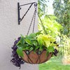 Arcadia Emerald Series Round Hanging Basket Planters, 16-Inch