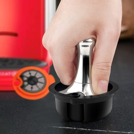Coffee Tamper for Tassimo Reusable Pods, Espresso Tamper for Tassimo Refillable Coffee Pods, 304 Food Grade Stainless Steel