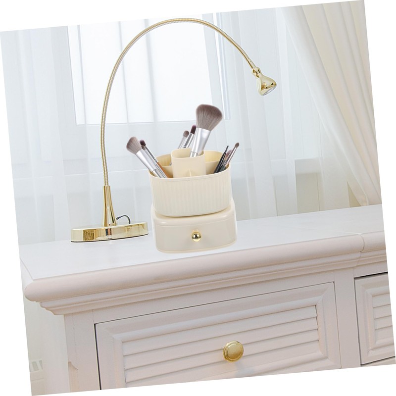 WOONEKY Rotating Makeup Brush Holder Organizer Drawer Spinning Design for