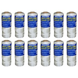 T.W. Evans Cordage Co. 12250-12# 1 x 250 feet White Braided Nylon Mason Line