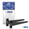 XFORT® 2 Pack 300 mm T-Hinge Black Japanned, Metal Tee