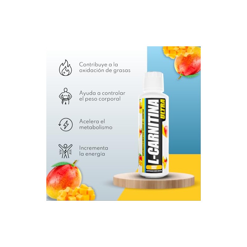 Bhp Ultra L-Carnitina Liq. Ultra,Mango - 500 Ml
