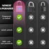 Fingerprint Padlock eLinkSmart Gym Locker Lock for Girls Women with