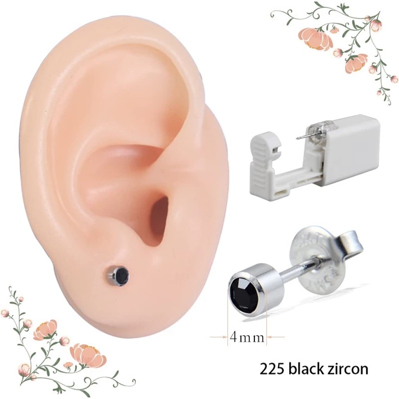 2Pcs Disposable Sterile Unit Ear Nose Stud Piercing Gun Piercer