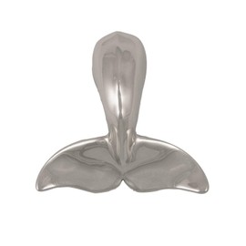 Humpback Whale Tail Door Knocker - Nickel (Premium Size)
