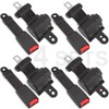 Dewkake Golf Cart Seat Belts Kit, 4pcs Universal Retractable Front