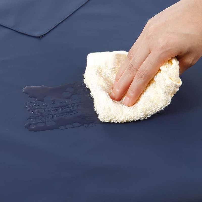 VWELL Waterproof Rubber Vinyl Apron W/ 2 Pockets - Lab