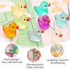 Pack of 120 Mini Ducks, Luminous Miniature Resin Ducks, Colourful
