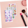 Baluue 11pcs Glitter Rainbow Toenail Stickers Easy DIY Nail Art