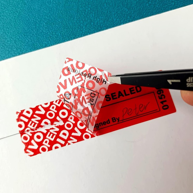 Stamp Evident - Void, Sealed Warranty Sticker, Security Label 25