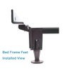 Heavy Duty Steel Stem Bed Frame Feet to Replace Wheels