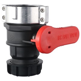 SHUATI 75mm IBC Tote Tank Adapter Ball Valve,Chemical Drum Valve,Tonne Drum Ball Valve,Thread Ball Valves Connector,Coarse Thread Ball Valves Connecto for Water Liquid Container