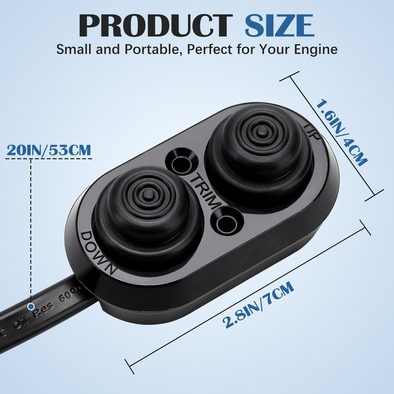 Boat Tilt Trim Switch Push Button Switch with IP67 Waterproof,
