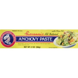 Giovannis Paste Anchovy 2 Ounce, Pack of 3