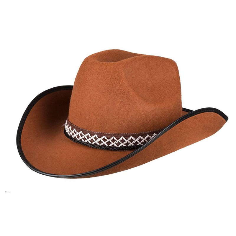 Boland 54370 Children's Cowboy Hat Brown, One size