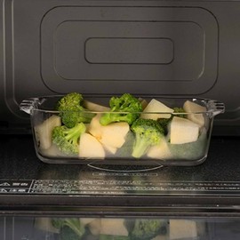 HARIO HPND-85-BK Heat Resistant Glass, Pound Shape, 28.9 fl oz (850 ml), Buono Kitchen Au Gratin Dish, Made in Japan