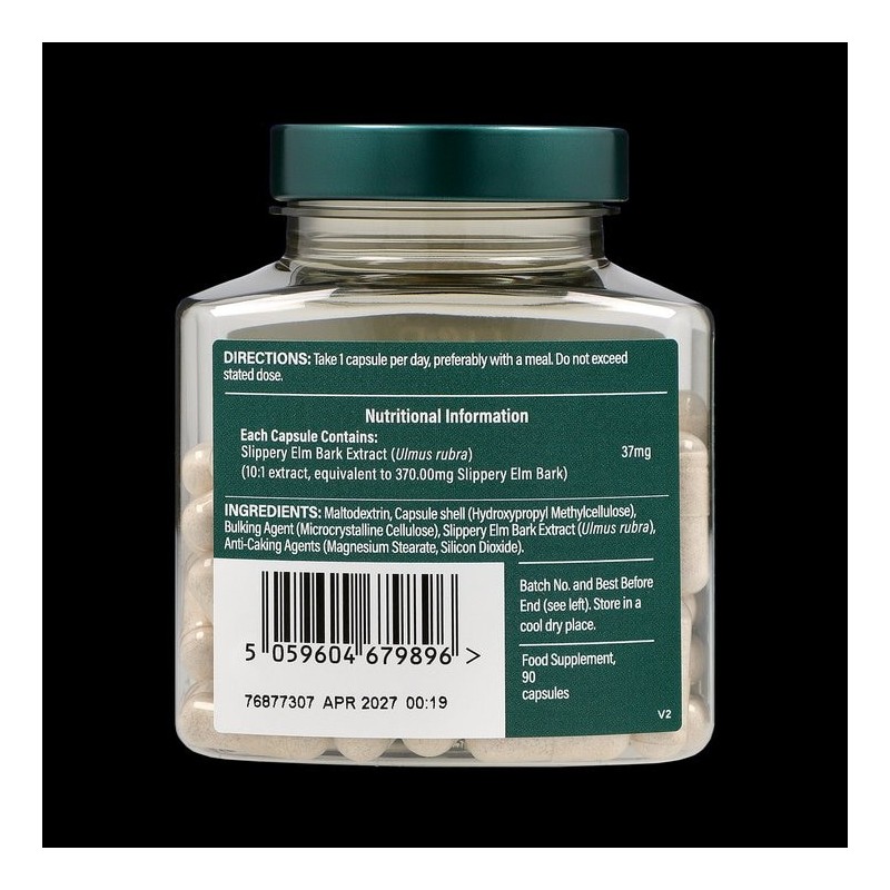 Holland & Barrett Slippery Elm Bark 370mg 90 Capsules