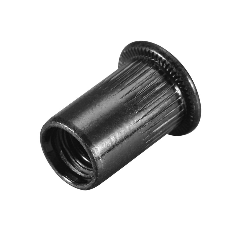 TA-VIGOR 20Pcs M8 Rivet Nuts, Carbon Steel Zinc-Plated Knurled Flat
