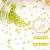 Yholin 6000pcs Bugle Beads, Light Green Embroidery Tube Beads for