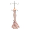 Mannequin Ring Hanging Tower Long Bodycon Dress Strapless Mannequin Earring