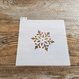 happy wood products Snowflake Stencil Reusable Food Safe Cookie Decorating Craft Painting Christmas - 10 x 10