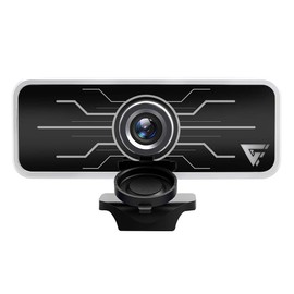 GAME FACTOR WG400 Webcam Gamer 1080P, Luz LED, USB, con Micrófono y Tapa de Privacidad
