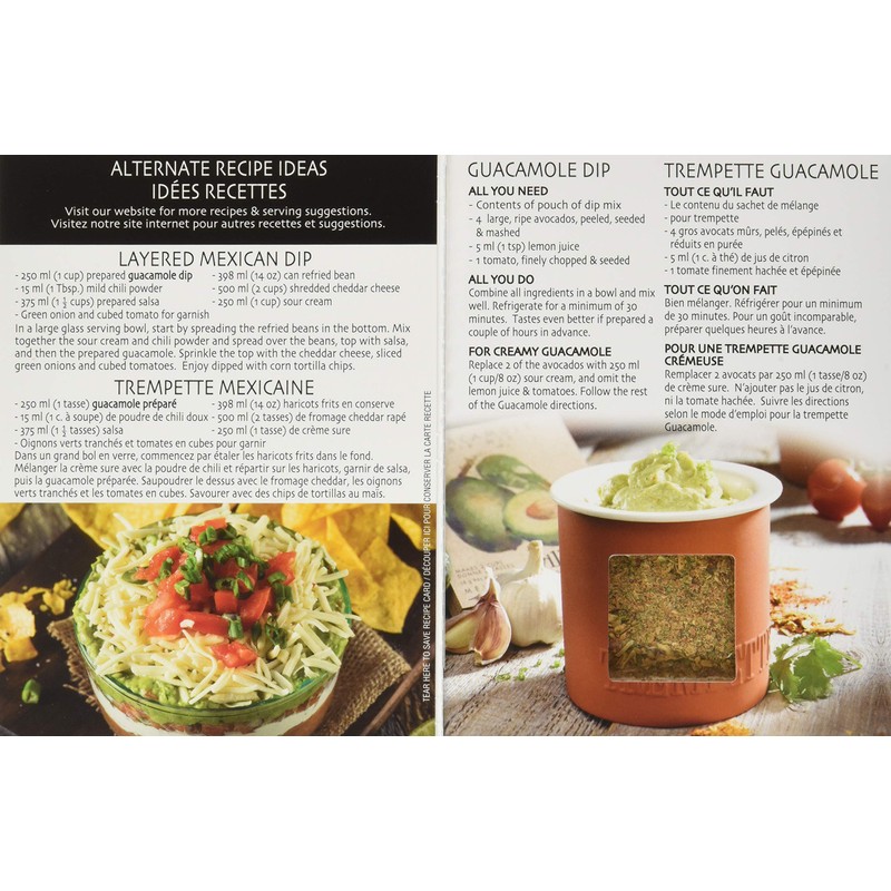 Gourmet du Village Dip Recipe Box Guacamole, 22g