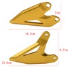 [HRuizq] Foot Peg Heel Plate Guard Protector Foot Pegs Fits
