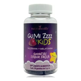 Melatonina Kids Valeriana Fresa 30 Gomitas Natural Health                                                                                             