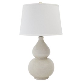 Signature Design by Ashley Saffi 31" Ceramic Table Lamp with Double Gourd Base, Cream