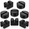 8 Pcs Jack Stand Pads, Black Rubber Cars Jack Stand