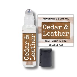 BELLE & KAT Fragrance Body Oil Roll-On Scented Rose - 0.33 Fl Oz (10ml)