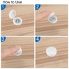 sourcing map Plastic Hinged Screw Cover Caps 5.8mm Hole Fold