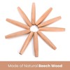 Elsjoy 12 Pack 8 Inch Small Wood Rolling Pins, Non-Stick