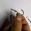 xiaozhenjida 50 Pcs Screw-in Ceiling Hooks Screw Hooks Cup Hooks