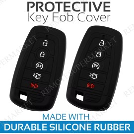 RemoteSuperMarket 2 Key Fob Cover for 2018-2019 Ford F-150 Raptor Remote Case Rubber Skin Jacket