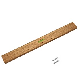 Picture Hanging Tool, 16 Inch Wood Level Ruler for DIY Marking Positioning