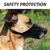 2pcs Black Muzzles For Pets, 2pcs Collars, Adjustable Muzzles For