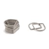 Trimming Shop 10 Pcs 25mm Welded Metal D-Ring Clasps Durable
