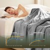 Cozorbt Heat Blanket 72”x84” Full Size,Soft Flannel & Sherpa Reversible