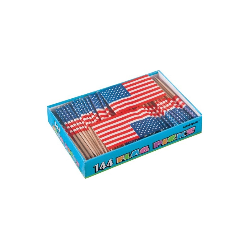 1 X U.S. Flag Picks Box