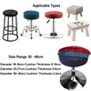 HuaLiSiJi Stool Cover, Round, 30-40 cm, Luxurious Fabric, Stretchy, Wrinkle-Free,
